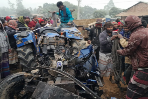 Two Die as Bus and Tractor Clash in Dinajpur