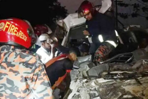 Two Killed as Microbus Collides on Comilla Highway