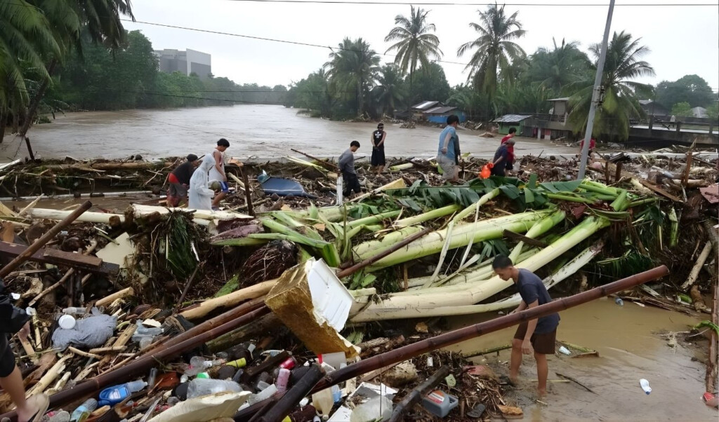 typhoon in the philippines kills 12 affects over 200000 people "Typhoon in the Philippines kills 12, affects over 200,000 people."