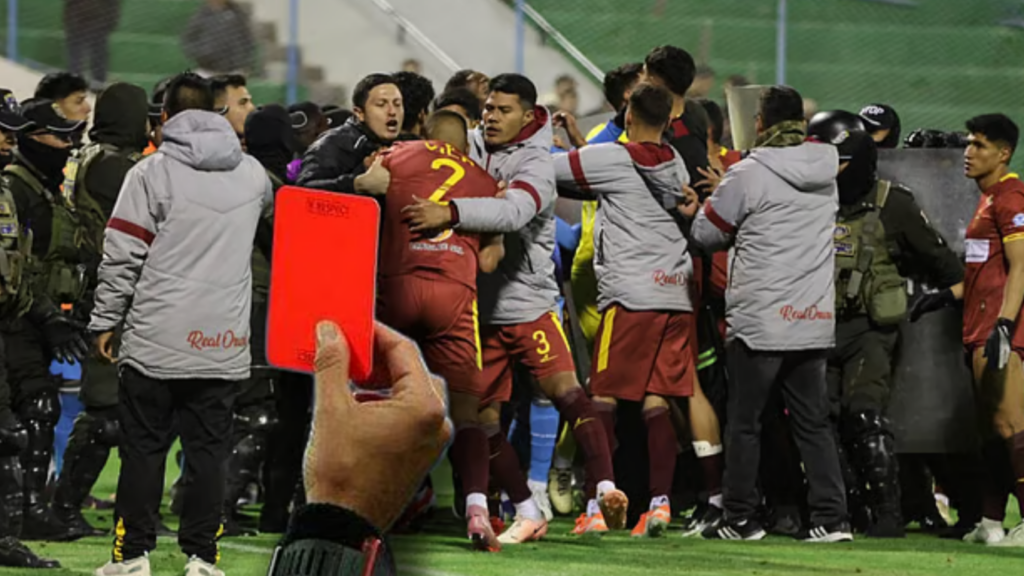 unprecedented football scandal bolivian clash ends with 17 shock red cards Unprecedented Football Scandal: Bolivian Clash Ends with 17 Shock Red Cards!