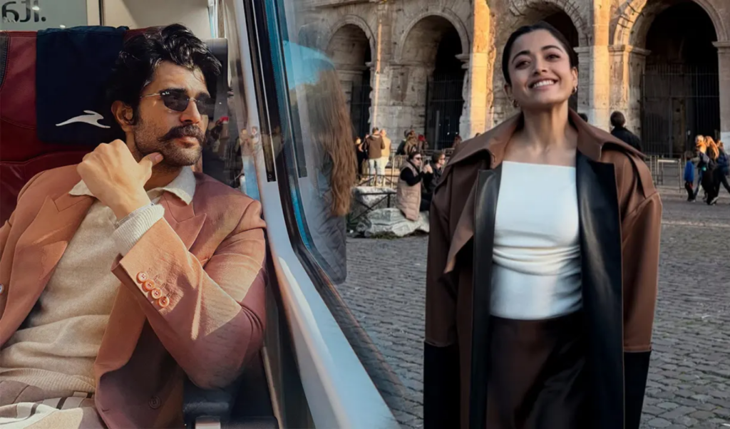 vijay and rashmika celebrate new year in rome Vijay and Rashmika Celebrate New Year in Rome