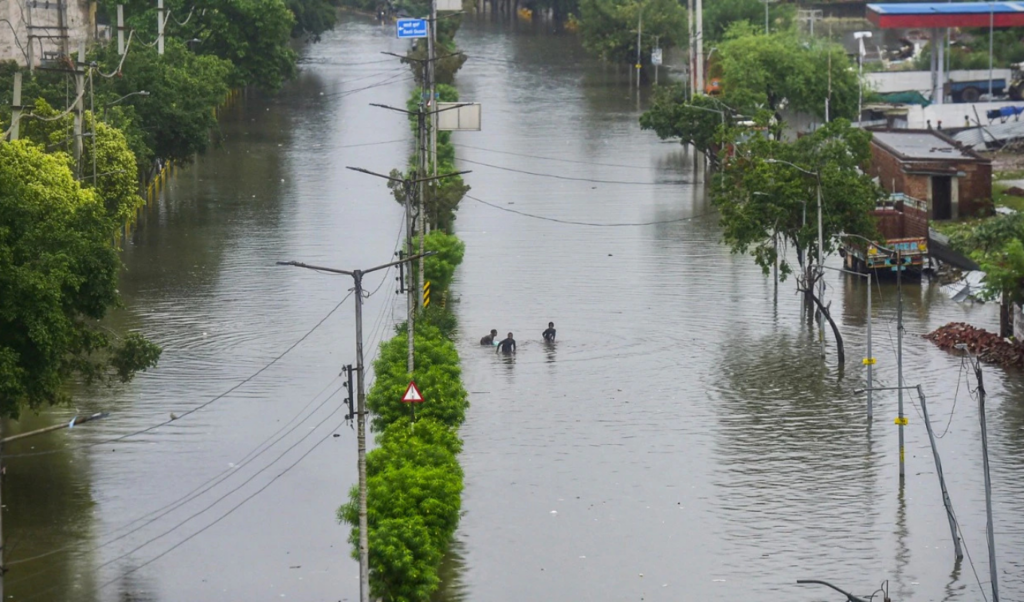 villages cut off after devastating floods in punjab india Villages Cut Off After Devastating Floods in Punjab, India