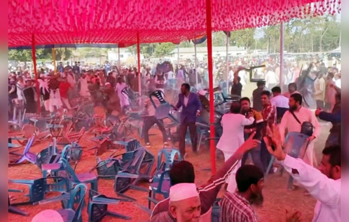 Violence Erupts at Sherpur Election Manifesto Event