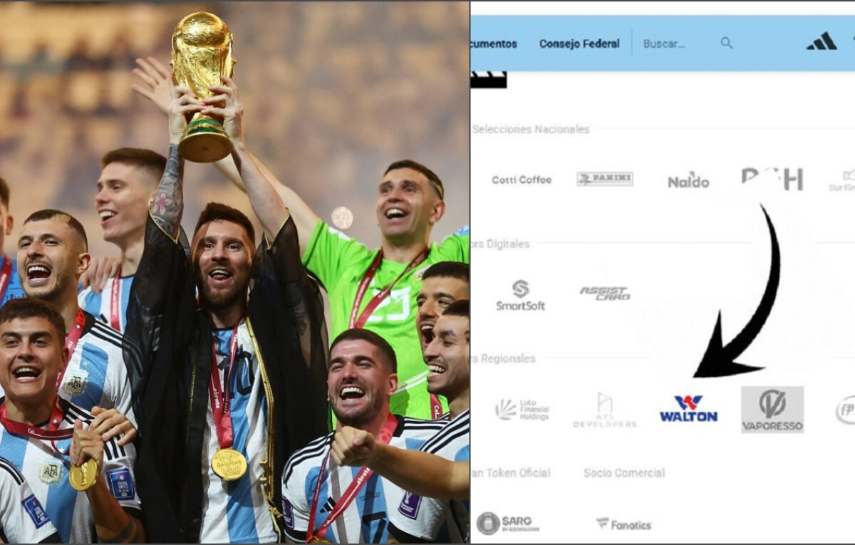 Walton Logo Appears on Argentina Football Association’s Website