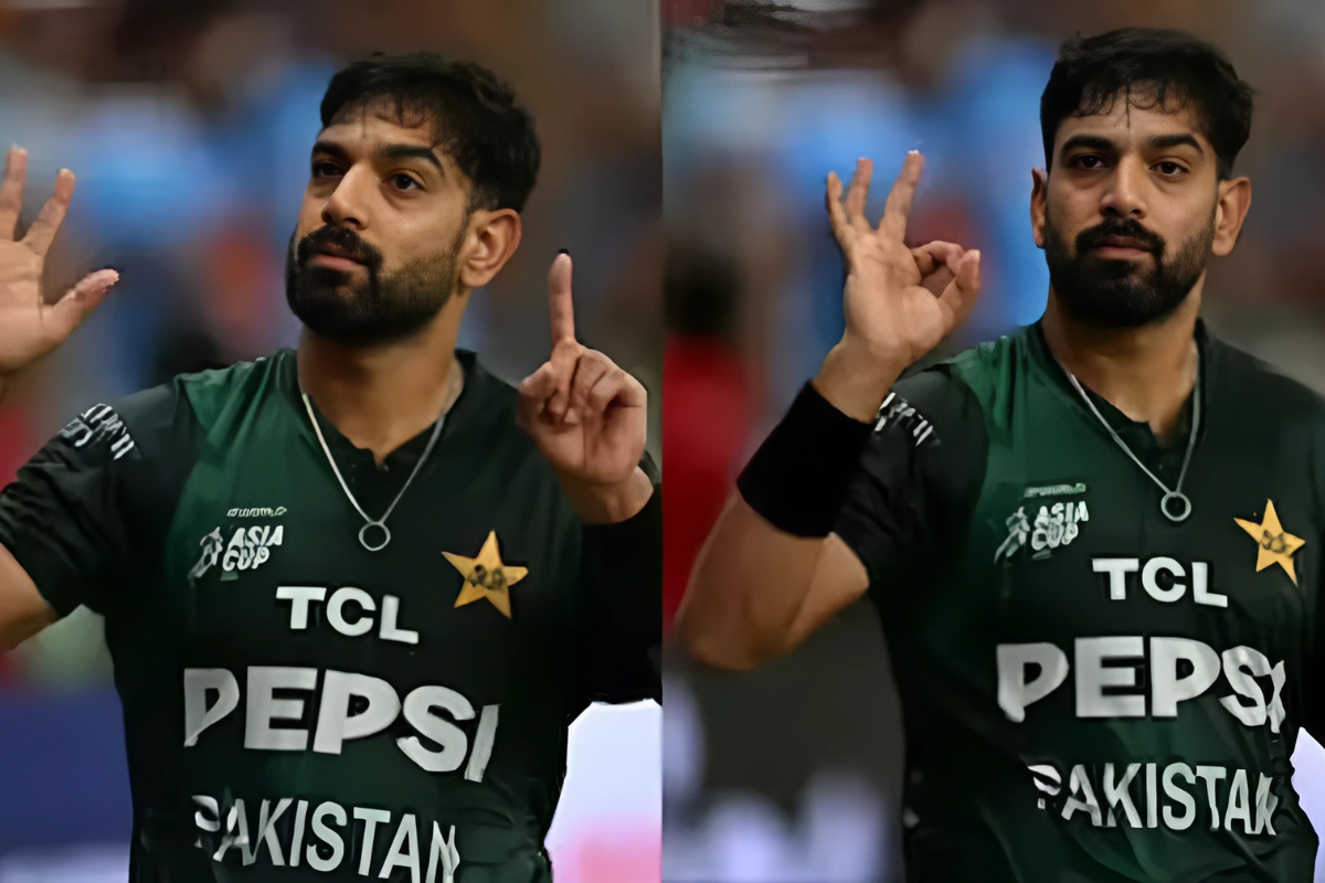 What Message Did Haris Rauf Send to India with ‘Airplane Gesture’ and ‘6-0’ Sign?