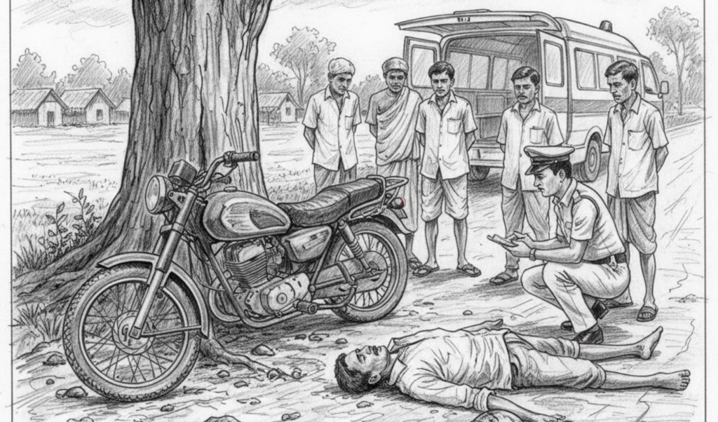 young man dies after motorcycle crashes into tree in rangpur Young Man Dies After Motorcycle Crashes Into Tree in Rangpur
