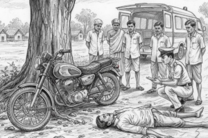 Young Man Dies After Motorcycle Crashes Into Tree in Rangpur