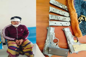 Youth Arrested With Foreign Pistols, Ammunition