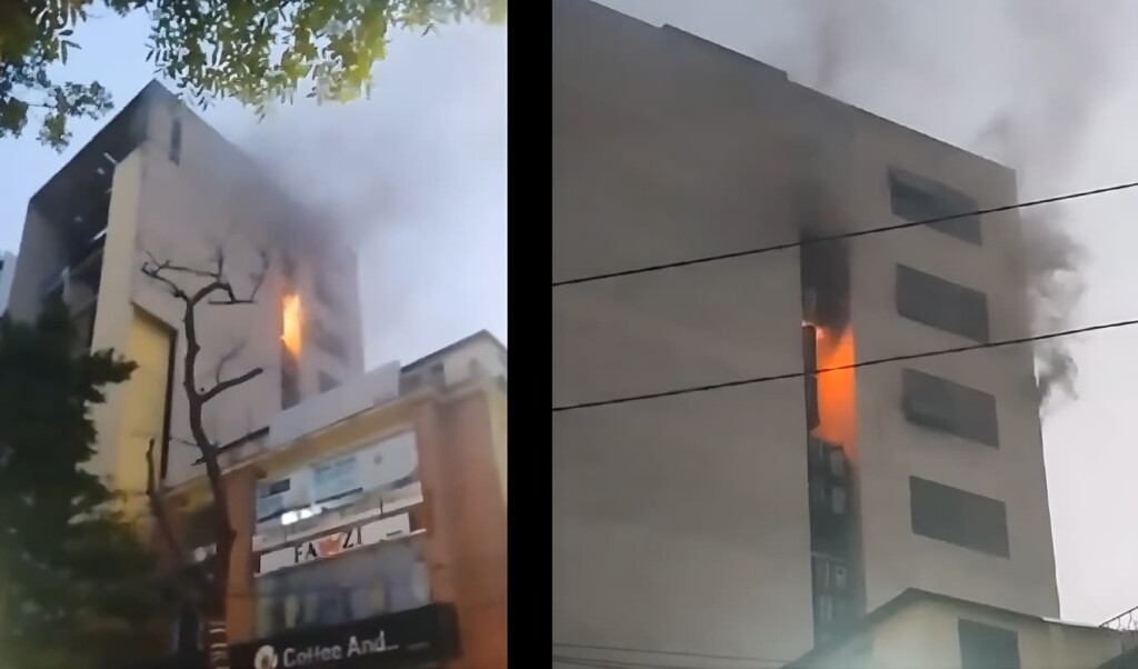 Fire Breaks Out on Top Floor of Banani Building Fire Breaks Out on Top Floor of Banani Building