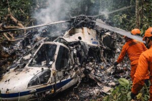 Helicopter Crash in Indonesia Kills Eight
