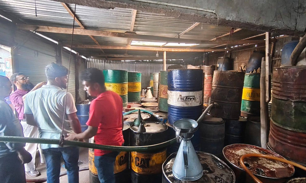 Illegal Diesel Stockpile Seized in Belkuchi