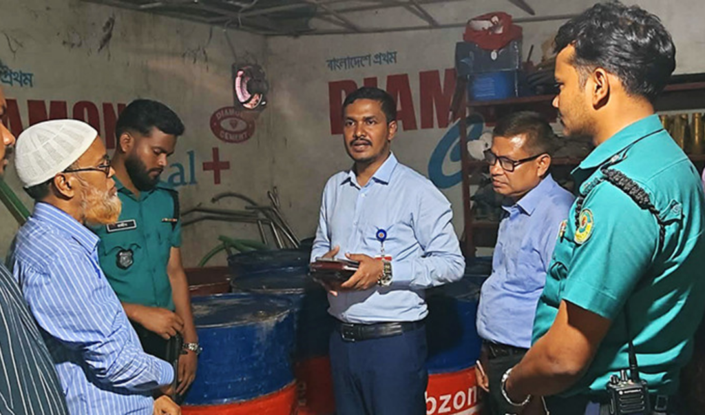 Illegal Octane Stock Seized in Chattogram Raid “Illegal Octane Stock Seized in Chattogram Raid”