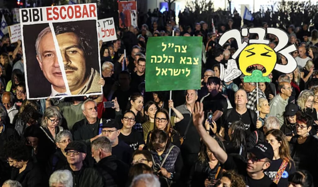 Mass Protest in Tel Aviv Against Netanyahu