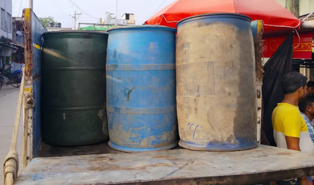 Massive Fuel Cache Discovered During Raid In Barisal Massive Fuel Cache Discovered During Raid In Barisal