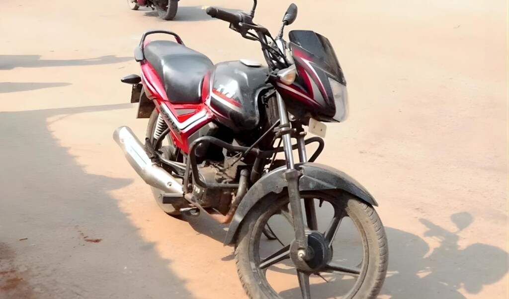 Motorbike Abandoned at Fuel Station Motorbike Abandoned at Fuel Station