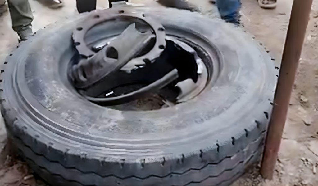 Truck Tyre Explosion Claims Drivers Life in Kushtia Truck Tyre Explosion Claims Driver’s Life in Kushtia