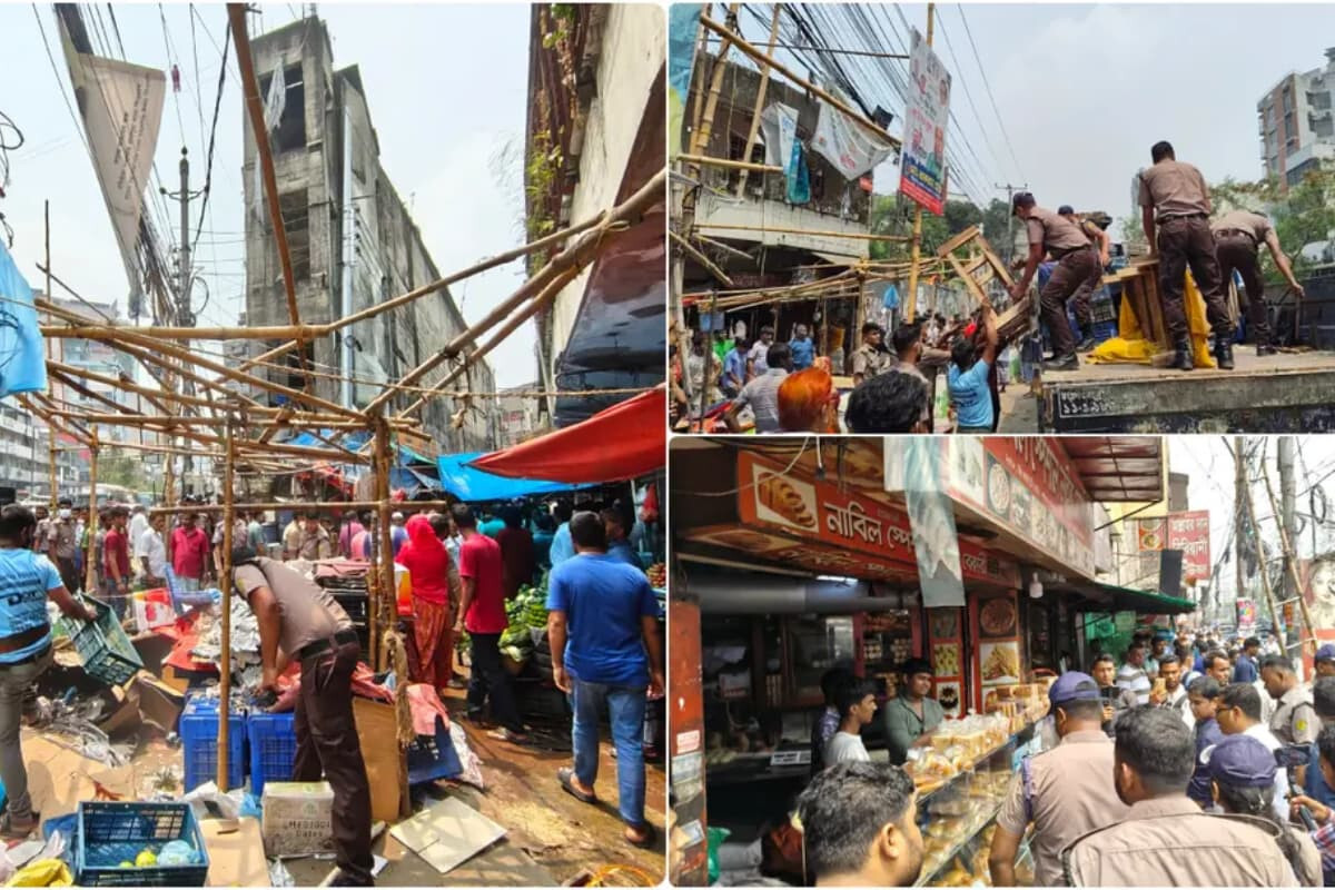 Dhaka Footpaths Cleared from Malibagh to Rampura