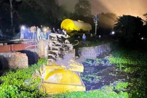 Fuel Train Derailment Halts Sylhet Rail Links Nationwide