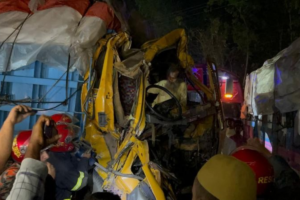 Multi-Vehicle Crash Injures Fifteen in Bogura