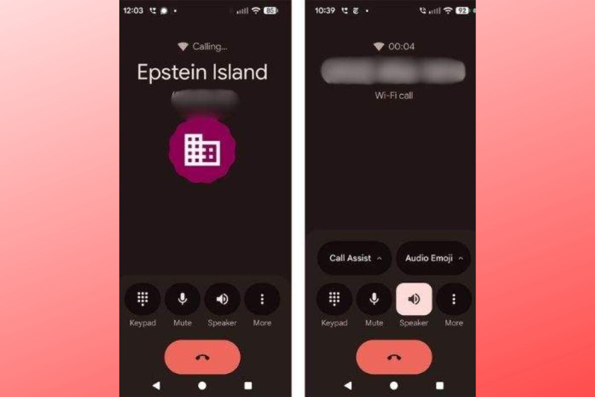 Strange ‘Epstein Island’ Caller ID Hits White House Calls