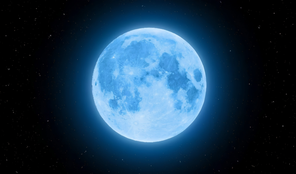 Rare Blue Micro Moon Visible in Night Sky Rare 'Blue Micro Moon' Visible in Night Sky