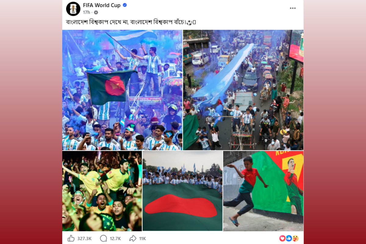 FIFA Highlights Bangladesh’s Unrivalled Football World Cup Mania