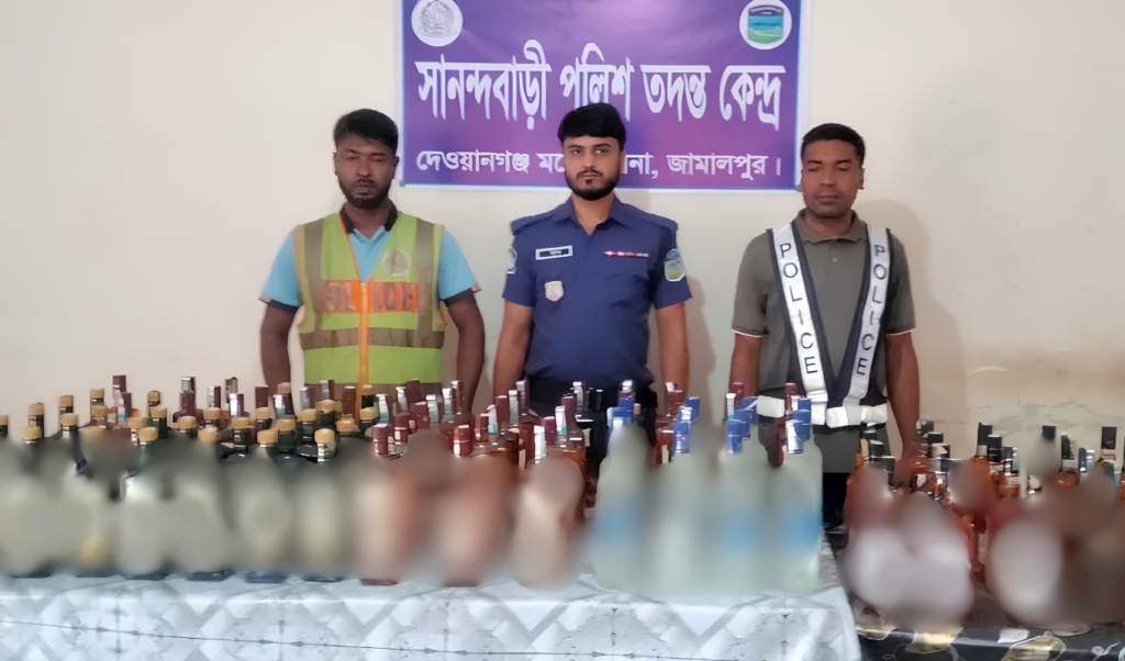 Indian Liquor Seized Near Jamalpur Border Suspects Flee Indian Liquor Seized Near Jamalpur Border; Suspects Flee