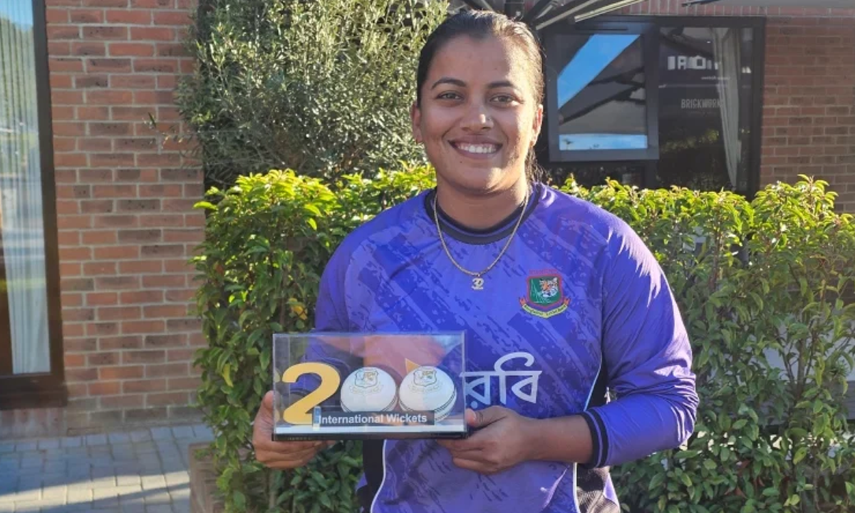 Nahida Akter Reaches 200 Wickets