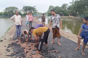 Poor Road Work Sparks Public Protest in Koyra