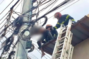 Teen Electrocuted on Utility Pole
