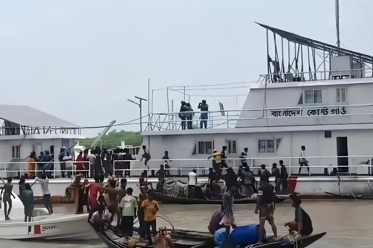 Ten Injered as Villagers Clash With Coast Guard