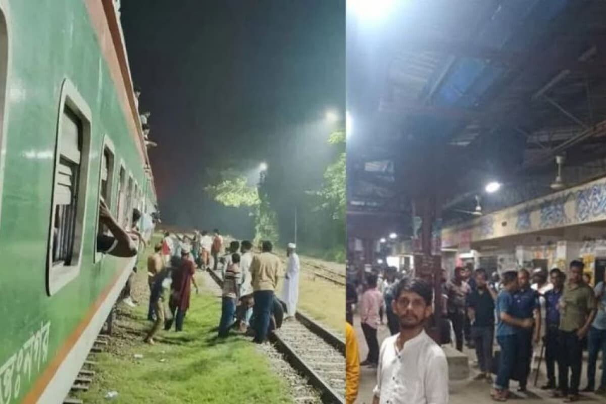 Five Trains Stranded as Protesters Block Bhairab Railway