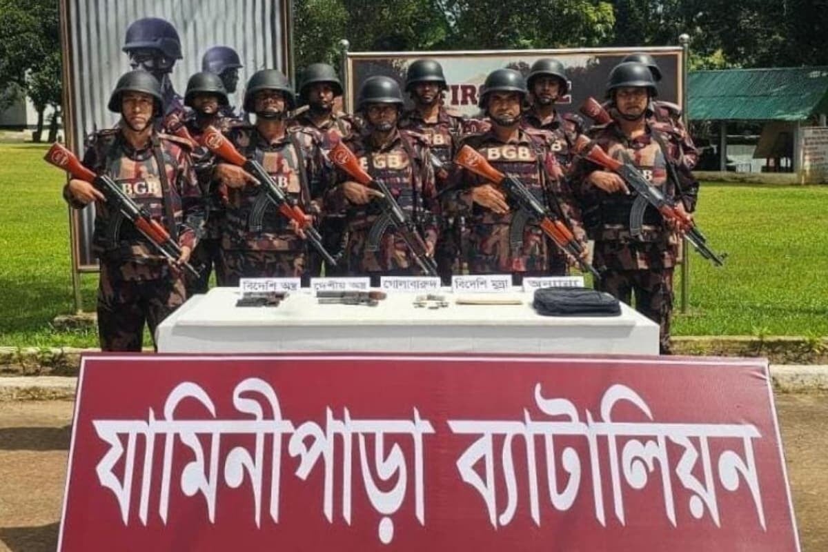 BGB Foils Border Smuggling Operation in Khagrachhari, Seizing Arms