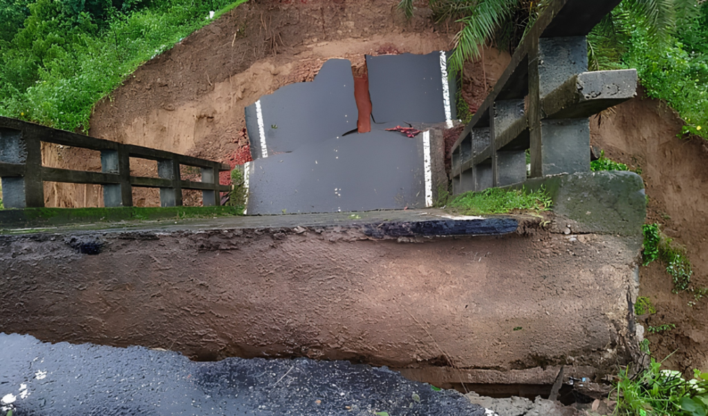 Bridge Collapse severs Rangamati Bandarban Road Link Following Heavy Downpours Bridge Collapse severs Rangamati-Bandarban Road Link Following Heavy Downpours