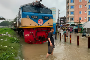 Cox’s Bazar-Bound Tourist Express Stranded in Chittagong Over Flooded Tracks