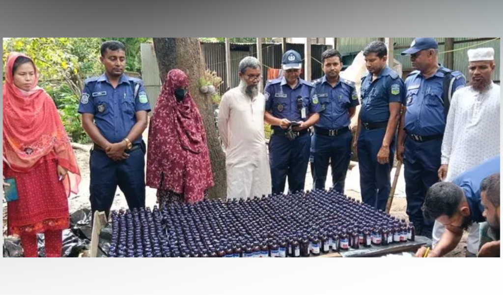 Father and Daughter Arrested in Netrokona Over 19000 Phensedyl Haul Father and Daughter Arrested in Netrokona Over £19,000 Phensedyl Haul