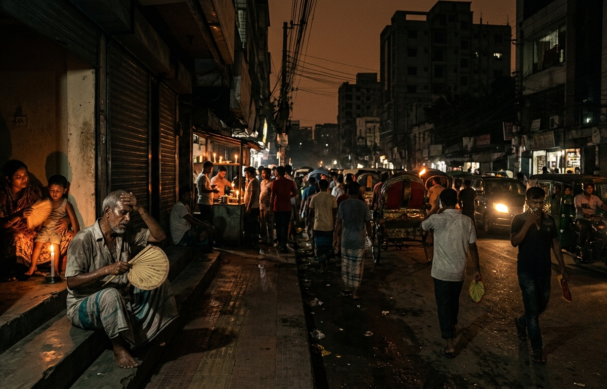 Five-Hour Power Outage Cripples Life in Central Dhaka