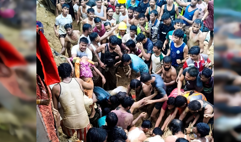 Five Students Killed in Rohingya Camp Landslide in Ukhiya Five Students Killed in Rohingya Camp Landslide in Ukhiya