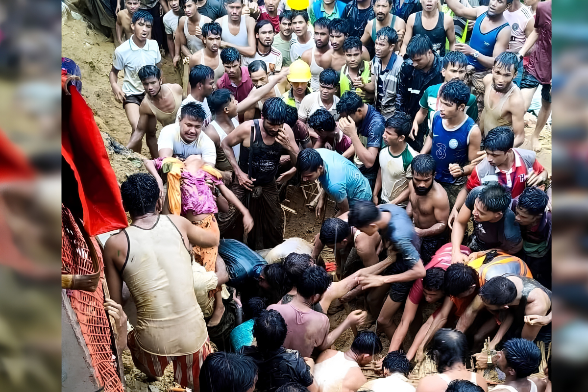 Five Students Killed in Rohingya Camp Landslide in Ukhiya