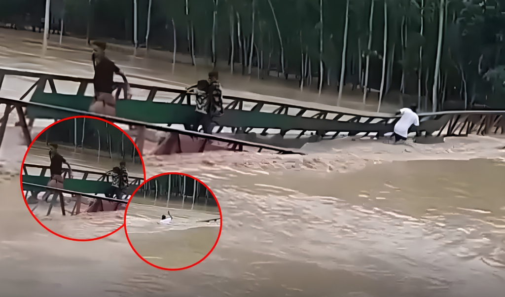 Flash Floods Destroy Sherpur Bridge as Four Passengers Wash Away Flash Floods Destroy Sherpur Bridge as Four Passengers Wash Away