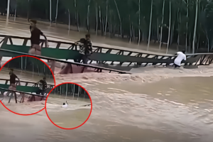 Flash Floods Destroy Sherpur Bridge as Four Passengers Wash Away