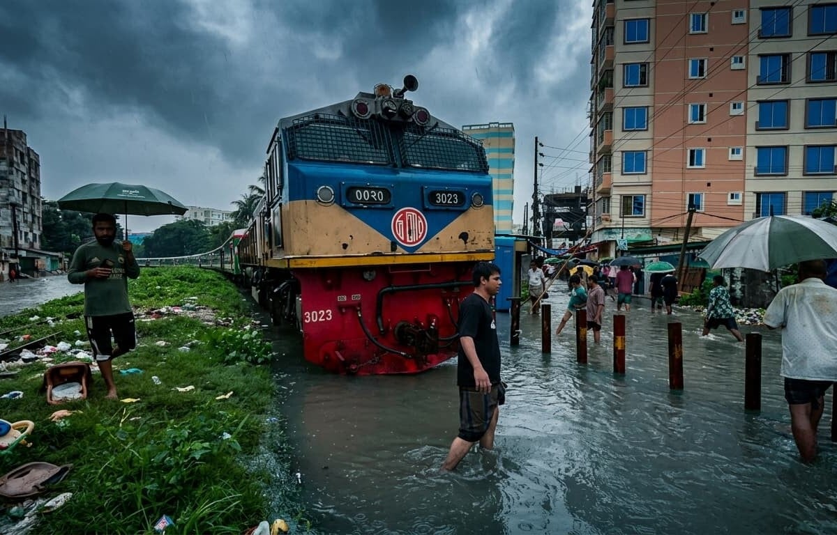 Flawed Infrastructure Leaves Chittagong-Cox’s Bazar Railway Submerged for Days