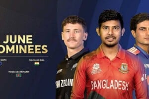 Mosaddek Nominated for ICC June Player Award
