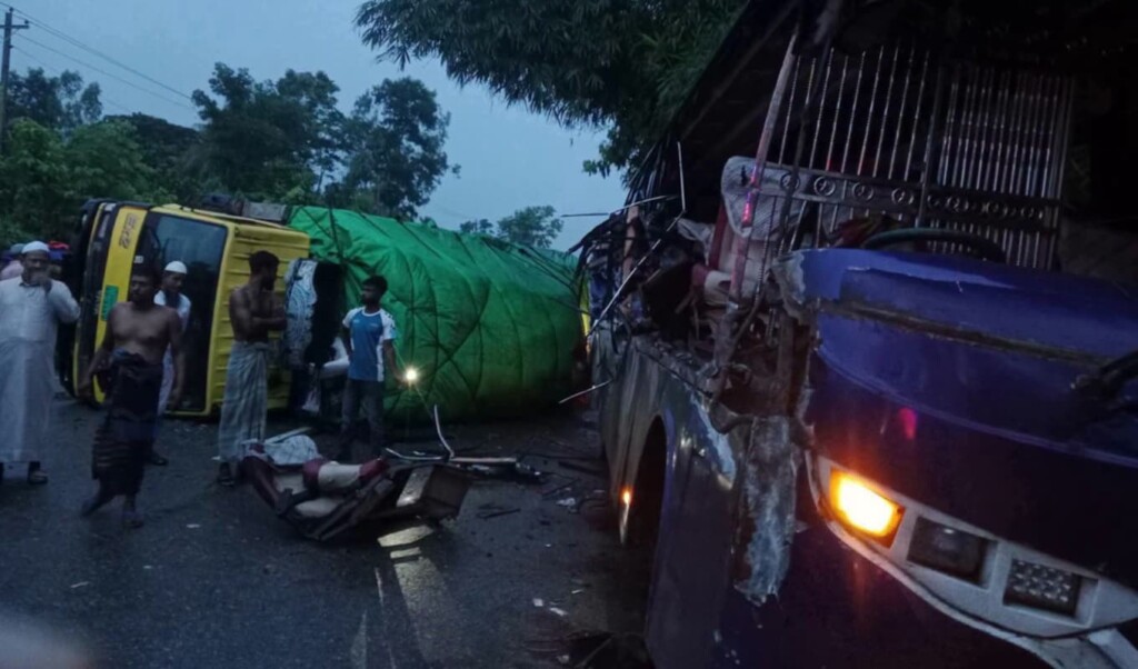 One Dead and Ten Injured in Cumilla Highway Collision