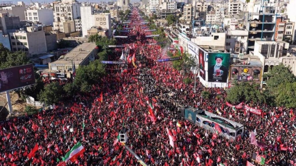 Over 43 Million Gather for Funeral of Irans Supreme Leader Over 43 Million Gather for Funeral of Iran's Supreme Leader