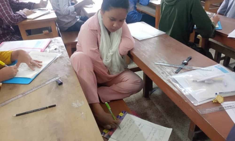 Palli Rani Defies Disability to Sit HSC Examinations