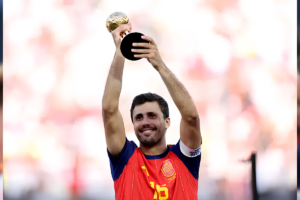 Rodri Wins Golden Ball After Leading Spain to World Cup Glory