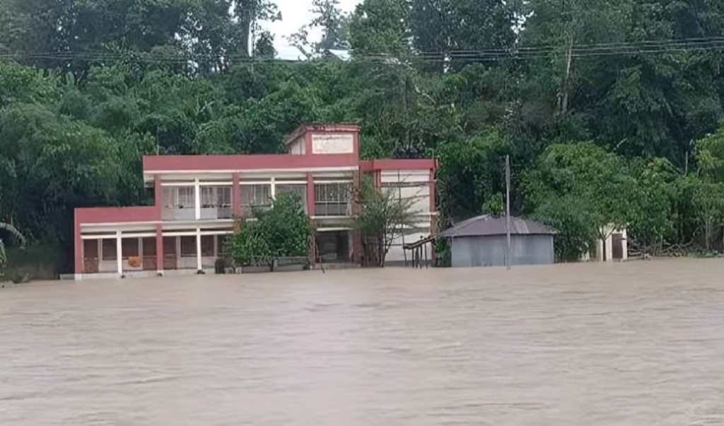 Severe rainfall forces primary school closures across Rangamati Severe rainfall forces primary school closures across Rangamati