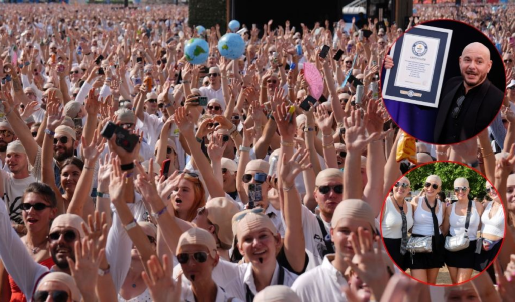 Thousands of Pitbull Impersonators Secure Quirky Bald Cap World Record Thousands of Pitbull Impersonators Secure Quirky Bald Cap World Record