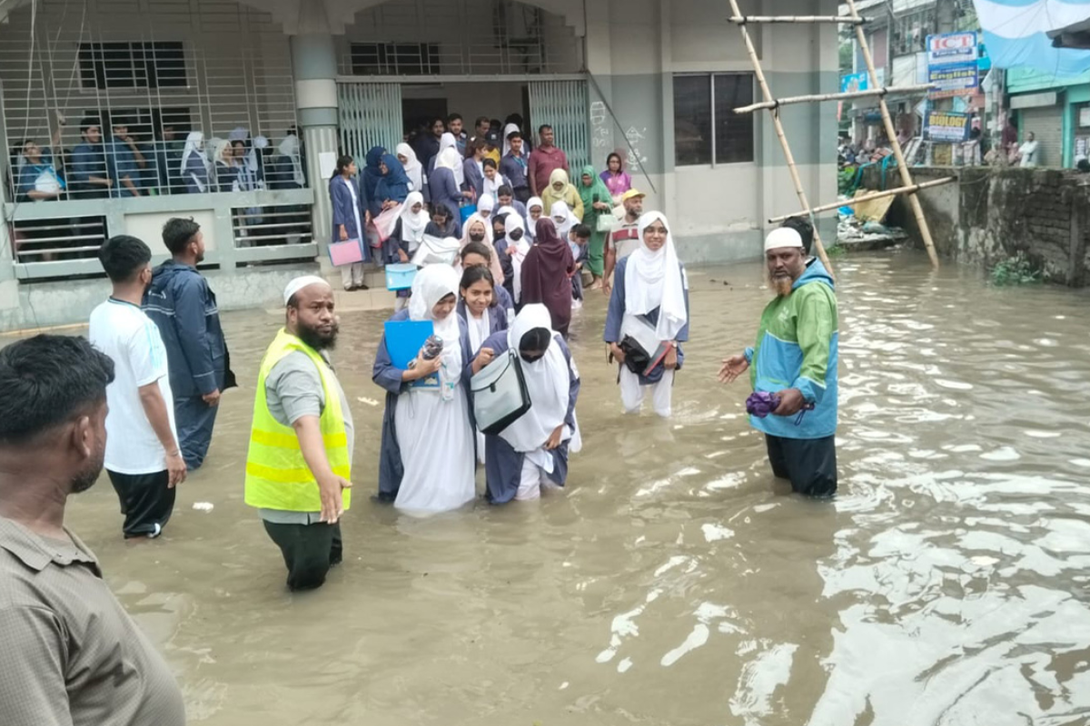 Waterlogged Cumilla Exam Centre Relocated After Severe Flooding